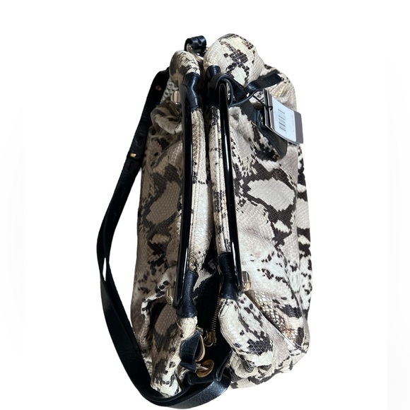 Francesco Biasa Dauphine Bag in Snakeskin Embossed Leather NWT - Picture 11 of 12